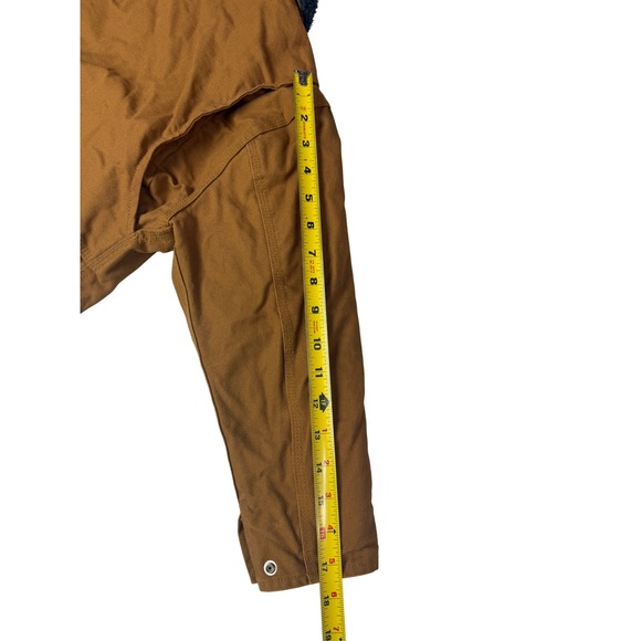 Carhartt Boys Brown Canvas Sherpa Collar Chore Coat Jacket Size S 7-8 RN13706 - Picture 9 of 11